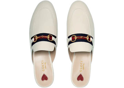 Gucci Princetown Slipper White Web Leather