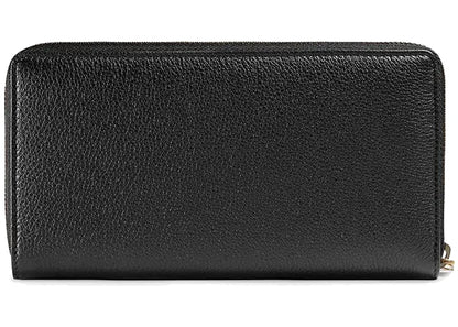Gucci Print Zip Around Wallet Black