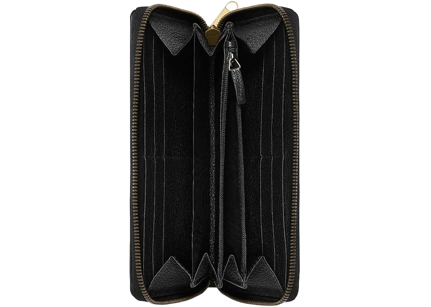 Gucci Print Zip Around Wallet Black