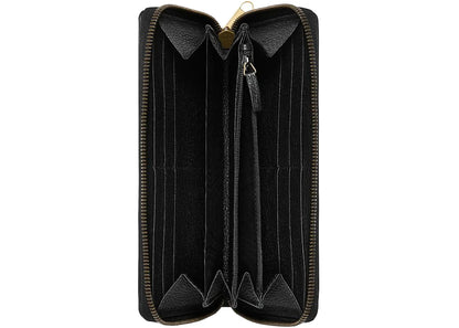 Gucci Print Zip Around Wallet Black