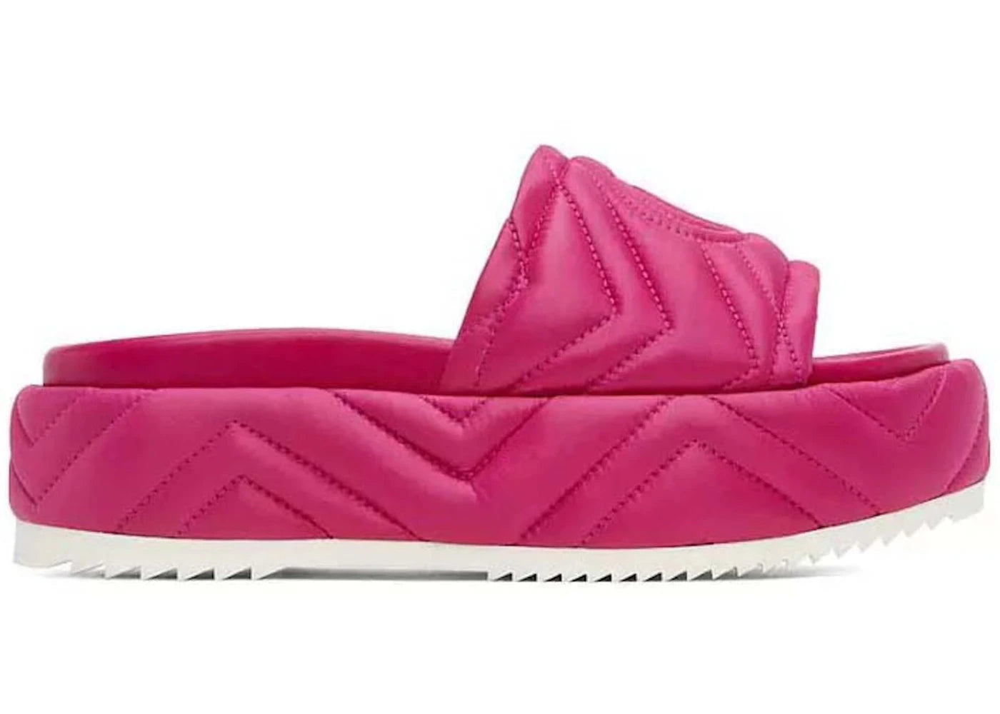 Gucci Quilted Angelina Platform 55 Mm Sandal Lovely Pink (Women'S)