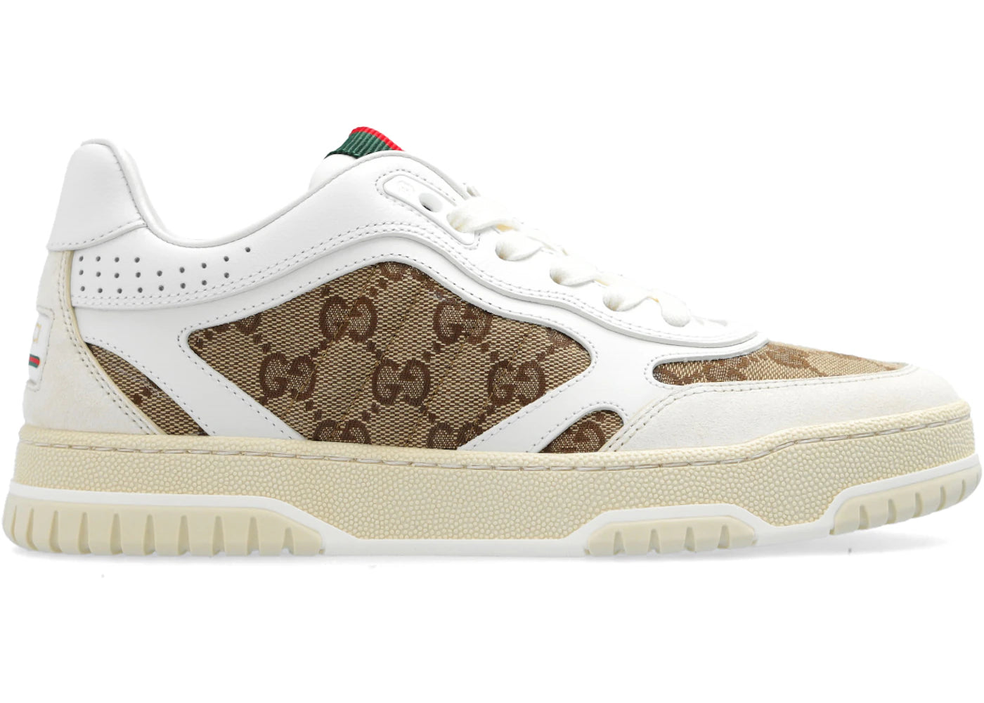 Gucci Re-Web Sneaker Gg Canvas White Beige (Women'S)