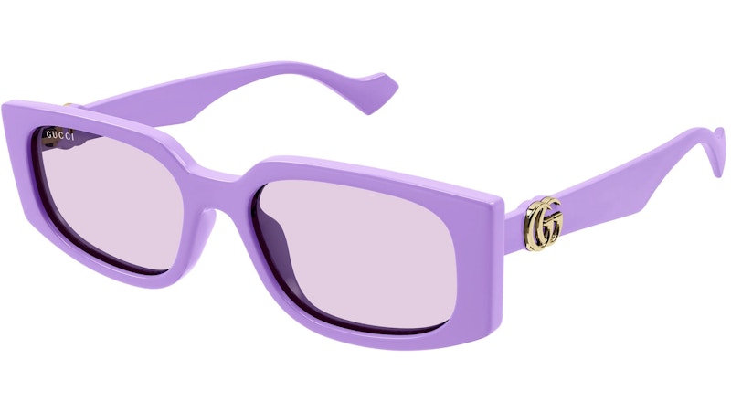 Gucci Rectangle Gg Sunglasses Violet/Purple (Gg1534S-004)