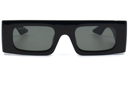 Gucci Rectangle Sunglasses Black/Grey Gg1646S-001