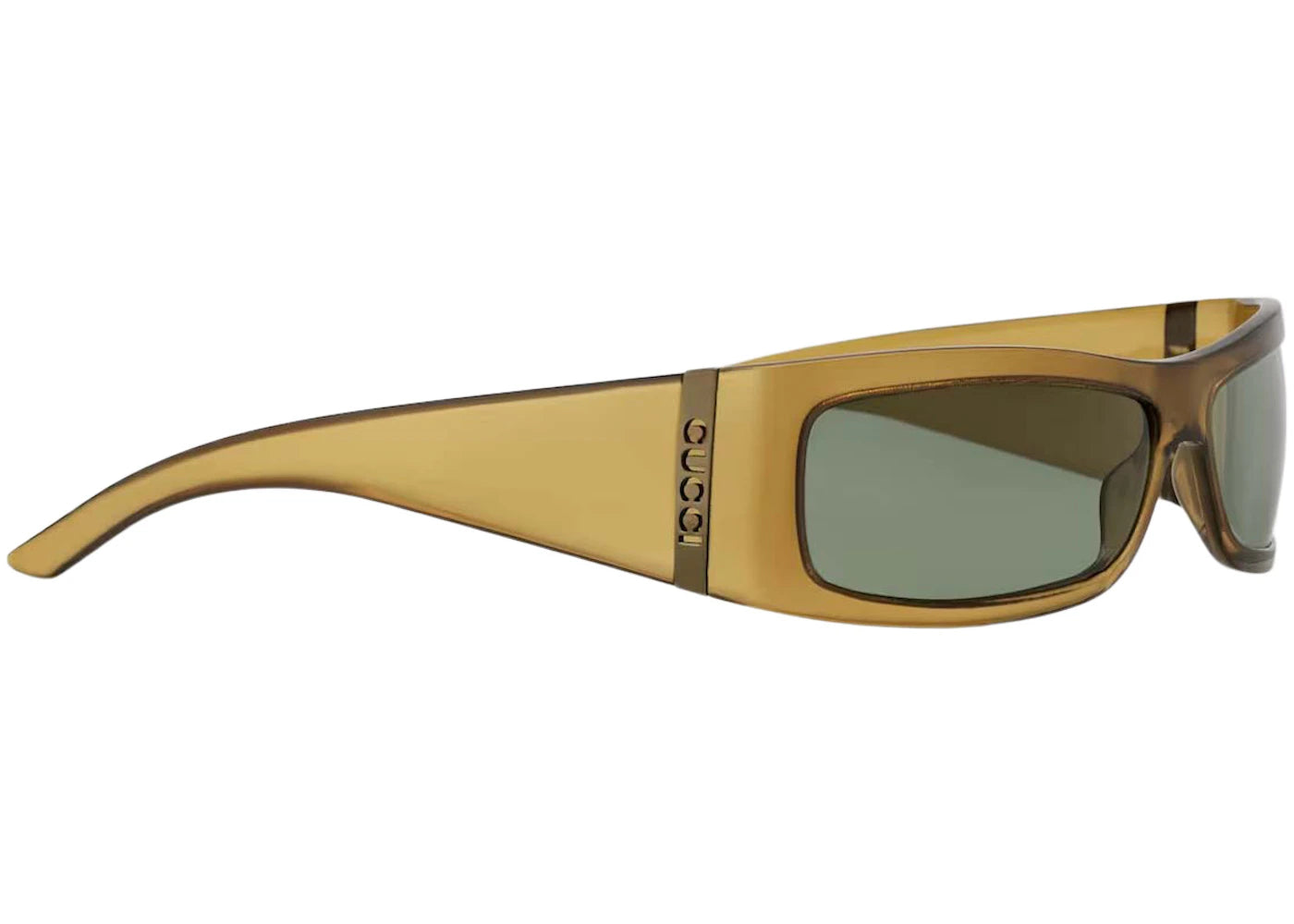 Gucci Rectangular Frame Sunglasses Light Brown