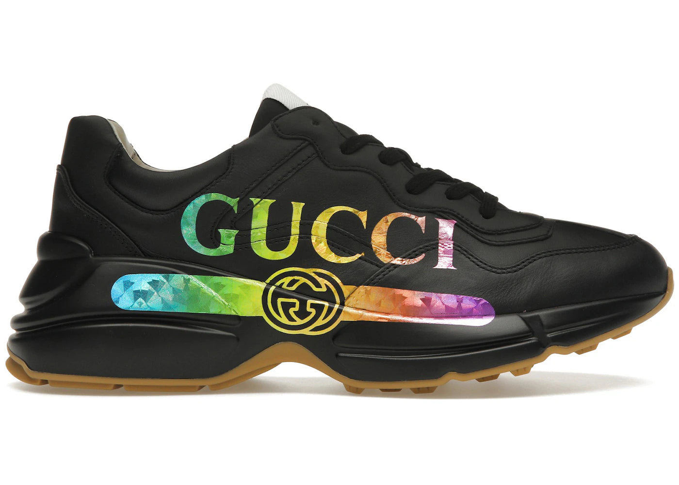 gucci rhyton iridescent logo
