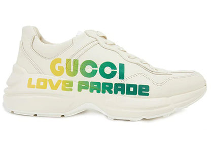 gucci rhyton love parade beige yellow green