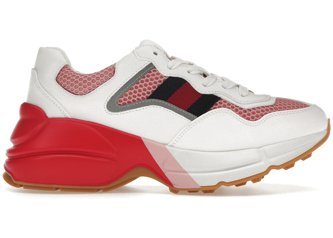 gucci rhyton white pink (women's)