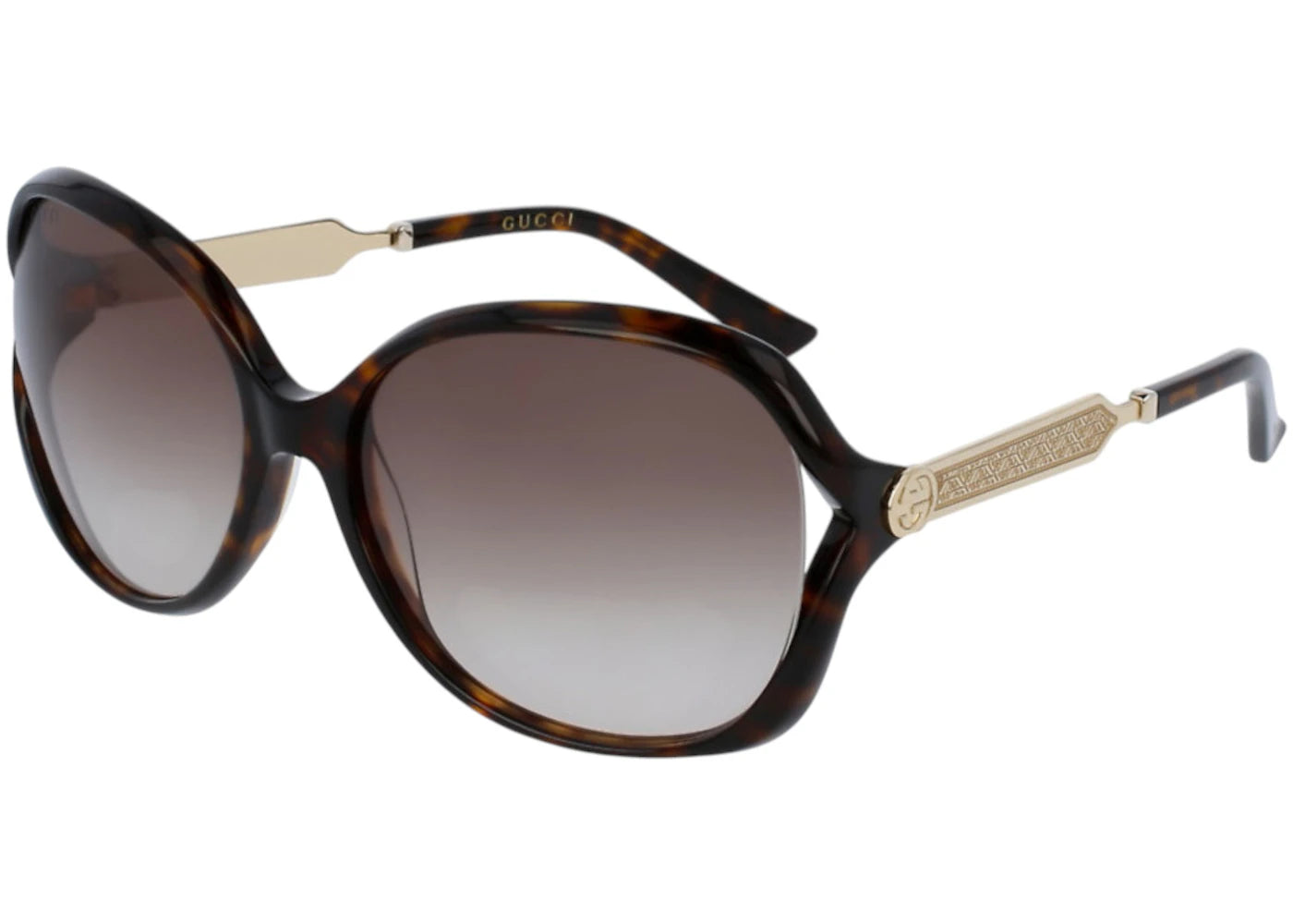 Gucci Round Sunglasses Brown Havana (Gg0076S-003)