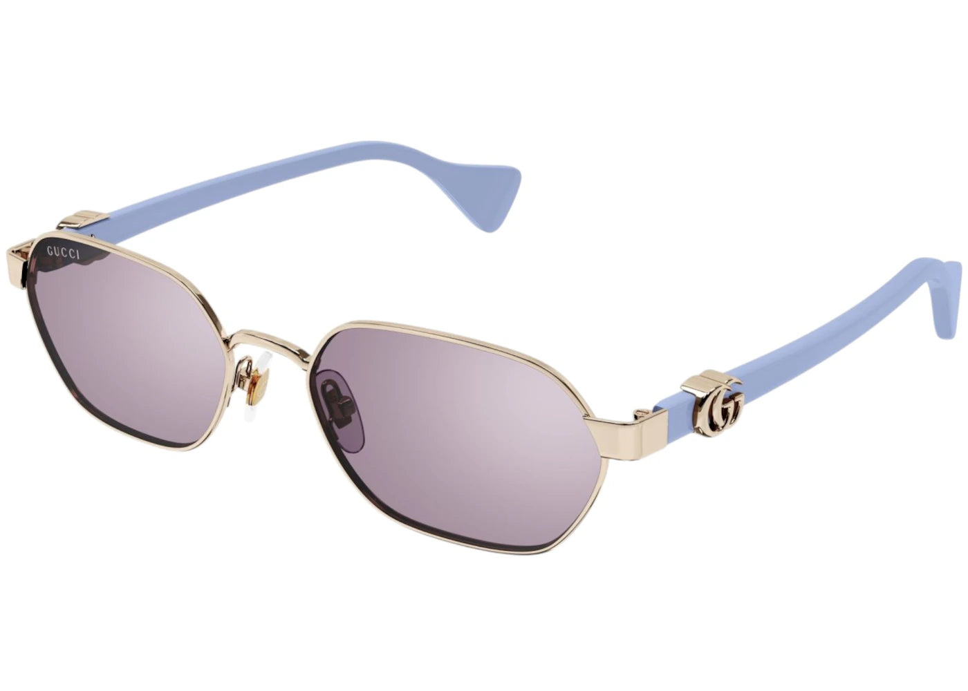 Gucci Round Sunglasses Gold Violet (Gg1593S-004Fr)