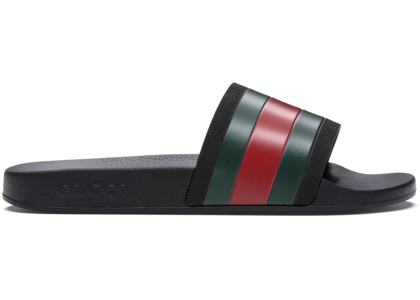 gucci rubber slides red green