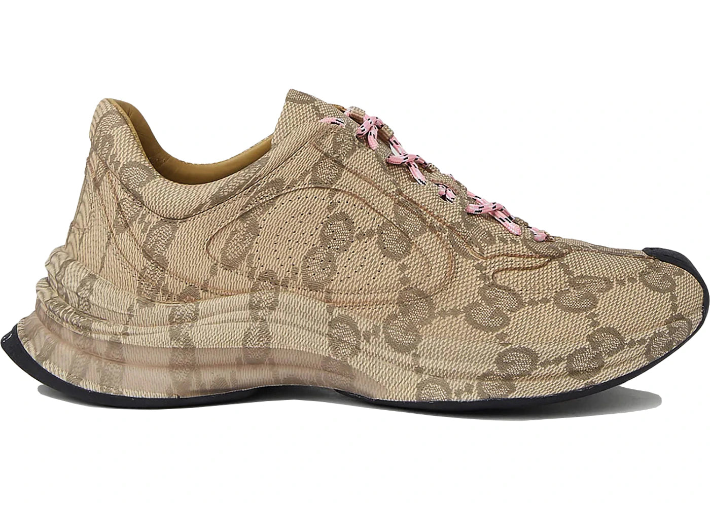 gucci run beige ebony monogram (women's)