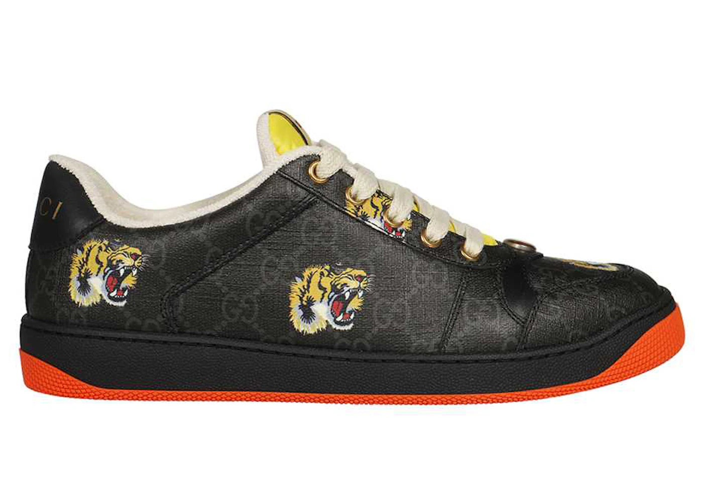 Gucci Screener Black Gg Supreme Tiger Print