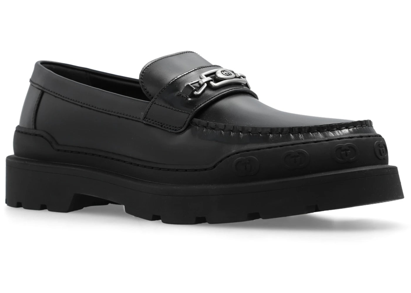 gucci sherlin loafer black leather