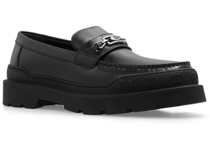 gucci sherlin loafer black leather