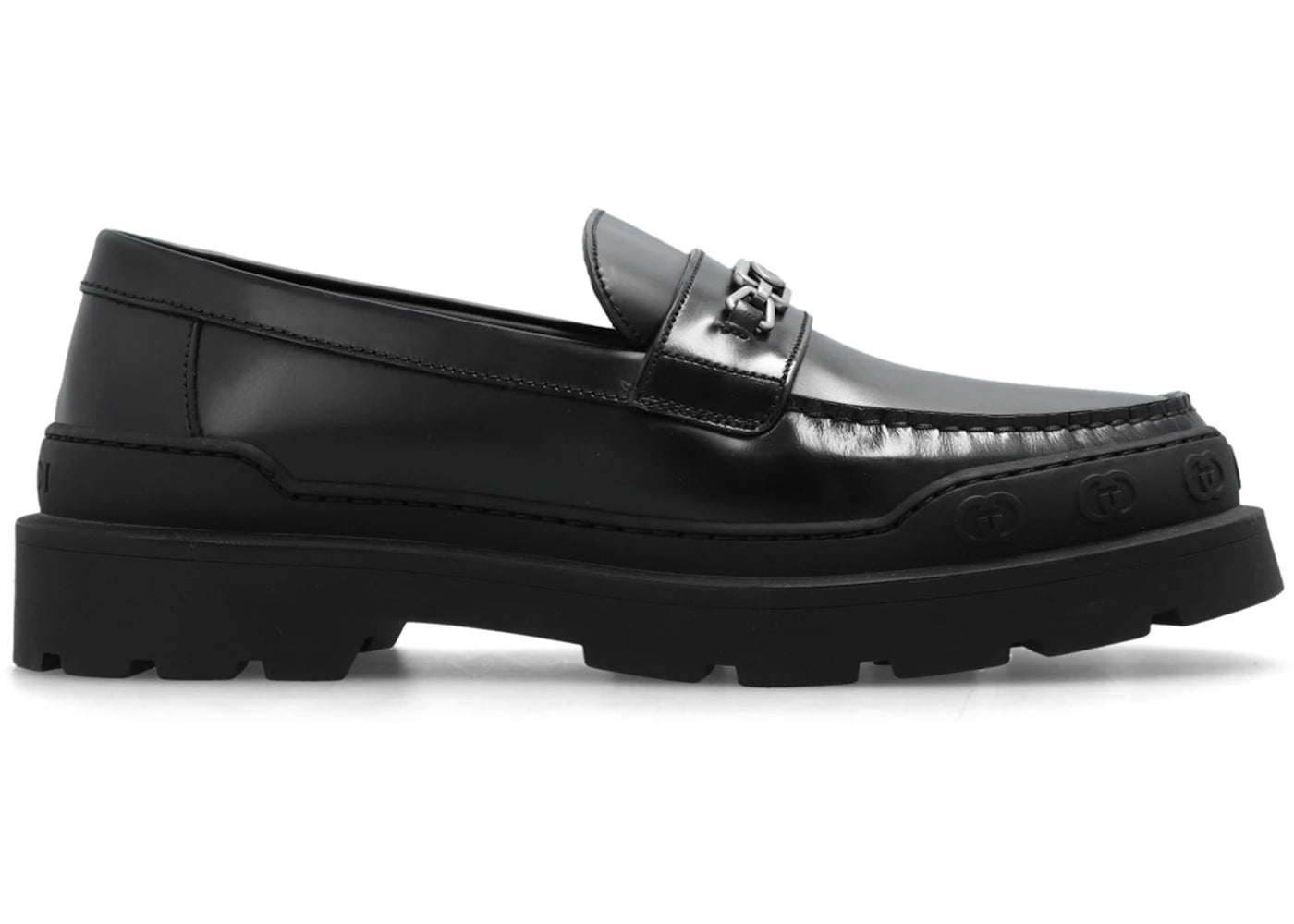gucci sherlin loafer black leather
