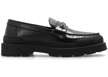 gucci sherlin loafer black leather