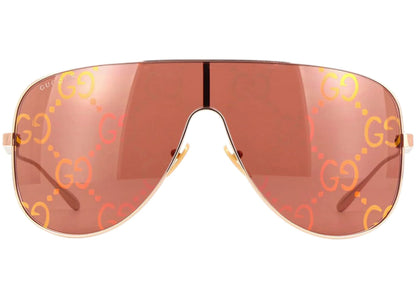 Gucci Shield Sunglasses Rose Gold Gg1436S 003