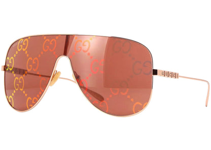 Gucci Shield Sunglasses Rose Gold (Gg1436S 003)
