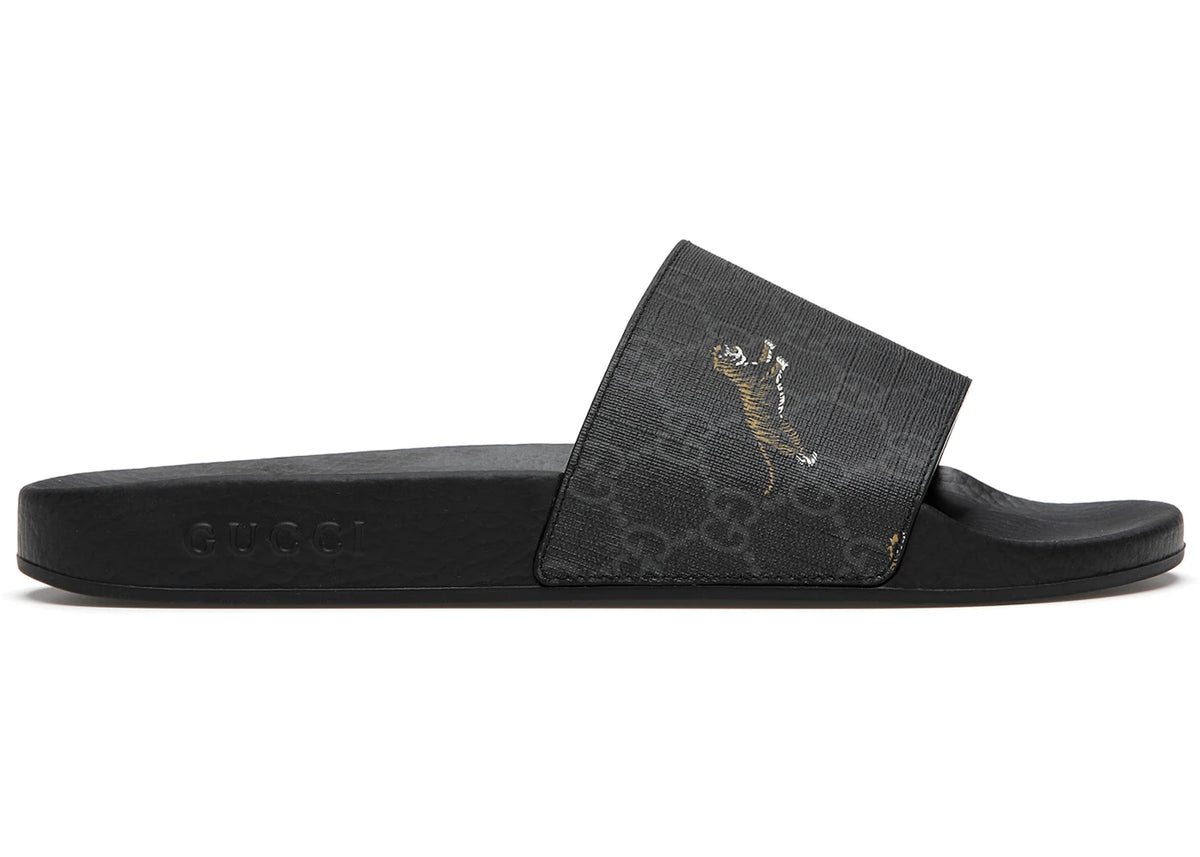 Gucci Slide Gg Supreme Tigers India | Kicks Machine display picture 3