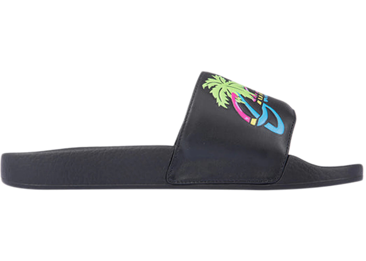 gucci slide hawaii black multi