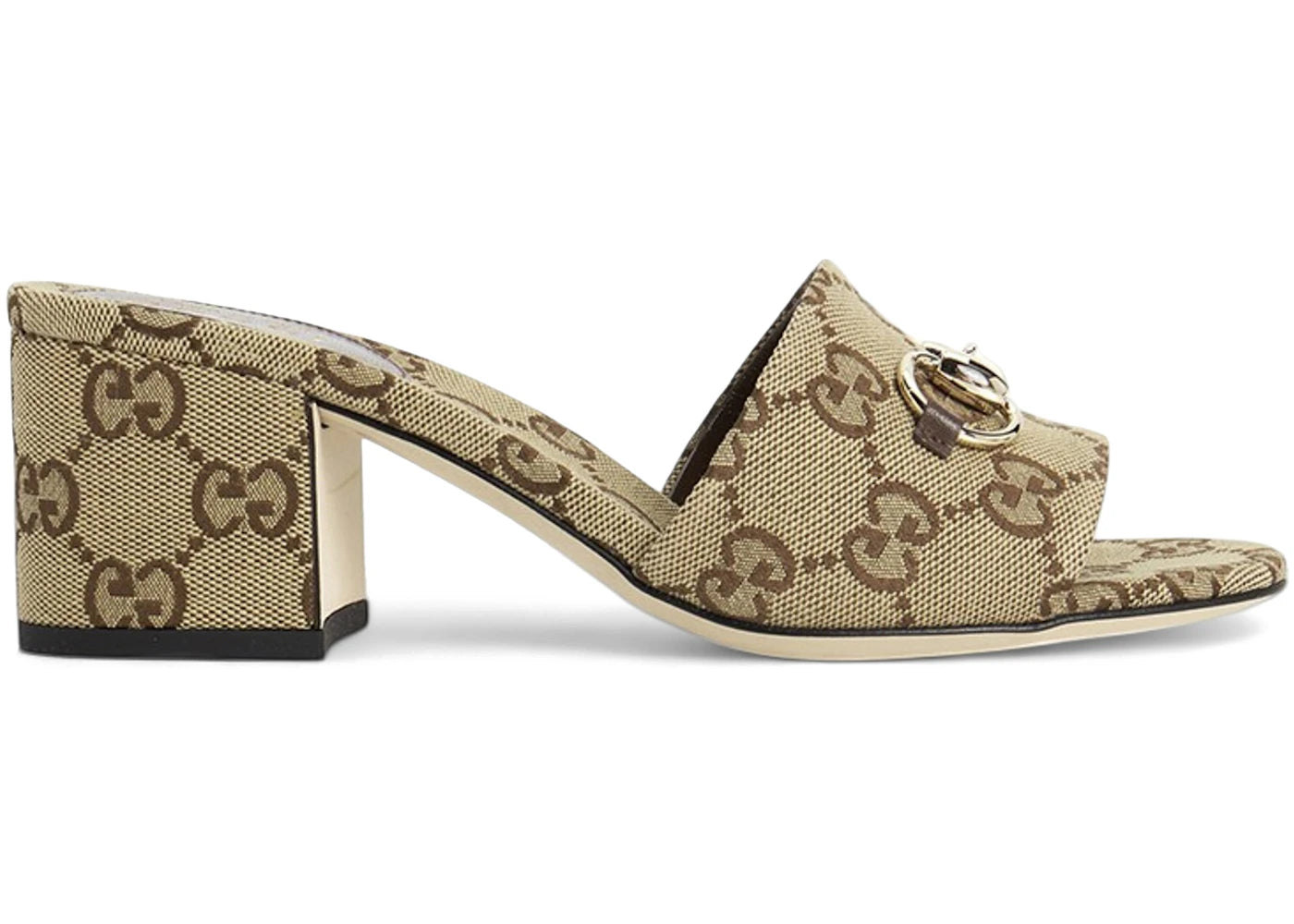 Gucci Slide Sandal Camel Brown Gg Canvas (Women'S)