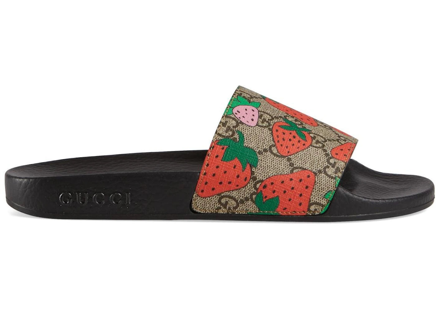 gucci slide strawberry (women's)