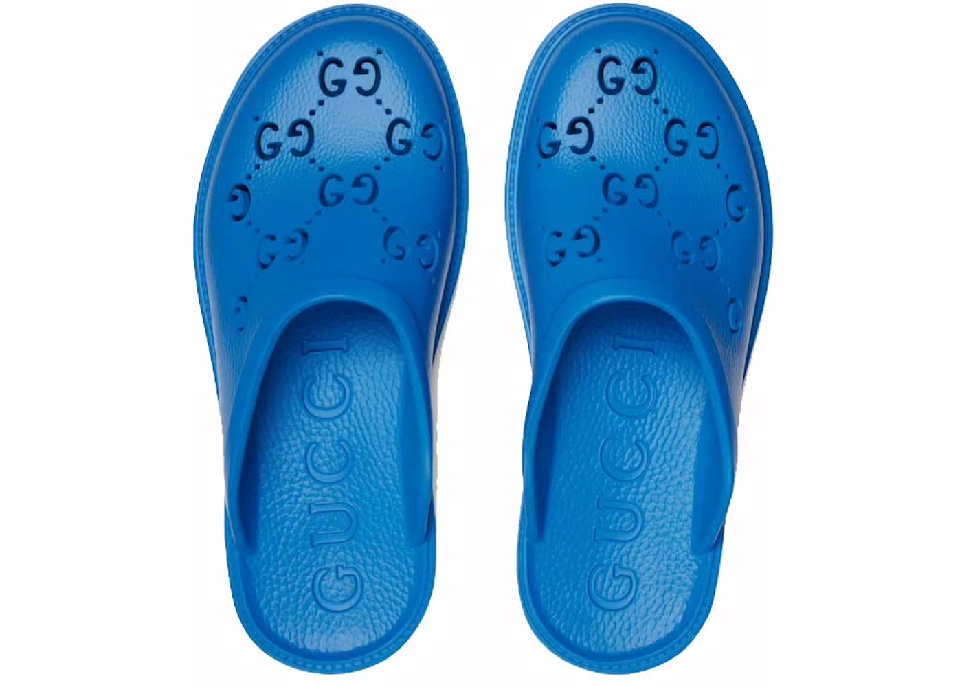 gucci slip-on sandal blue