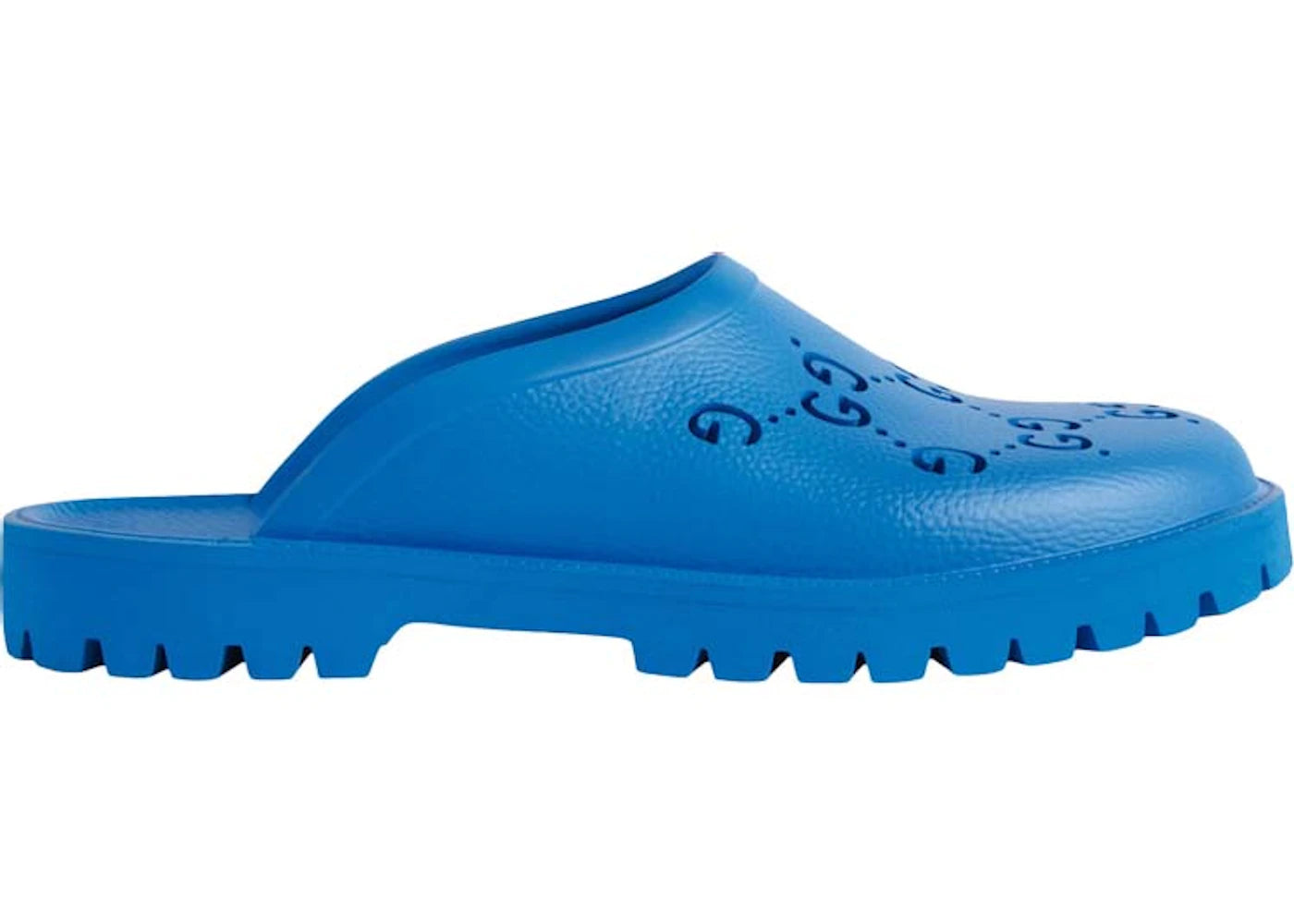 gucci slip-on sandal blue