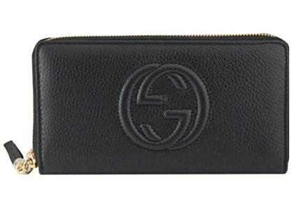 Gucci Soho Long Zipper Wallet Black