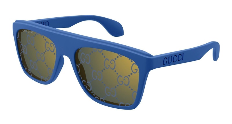 Gucci Square Logo Frame Sunglasses Blue (Gg1570S-004)