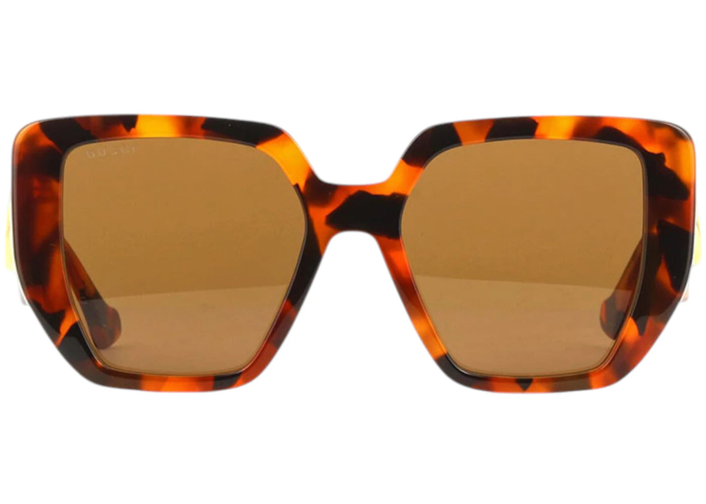 Gucci Square Sunglasses Amber/Havana Gg0956S 007