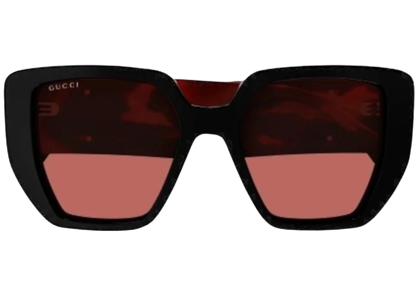 Gucci Square Sunglasses Black/Brown Gg0956S-009-Fr