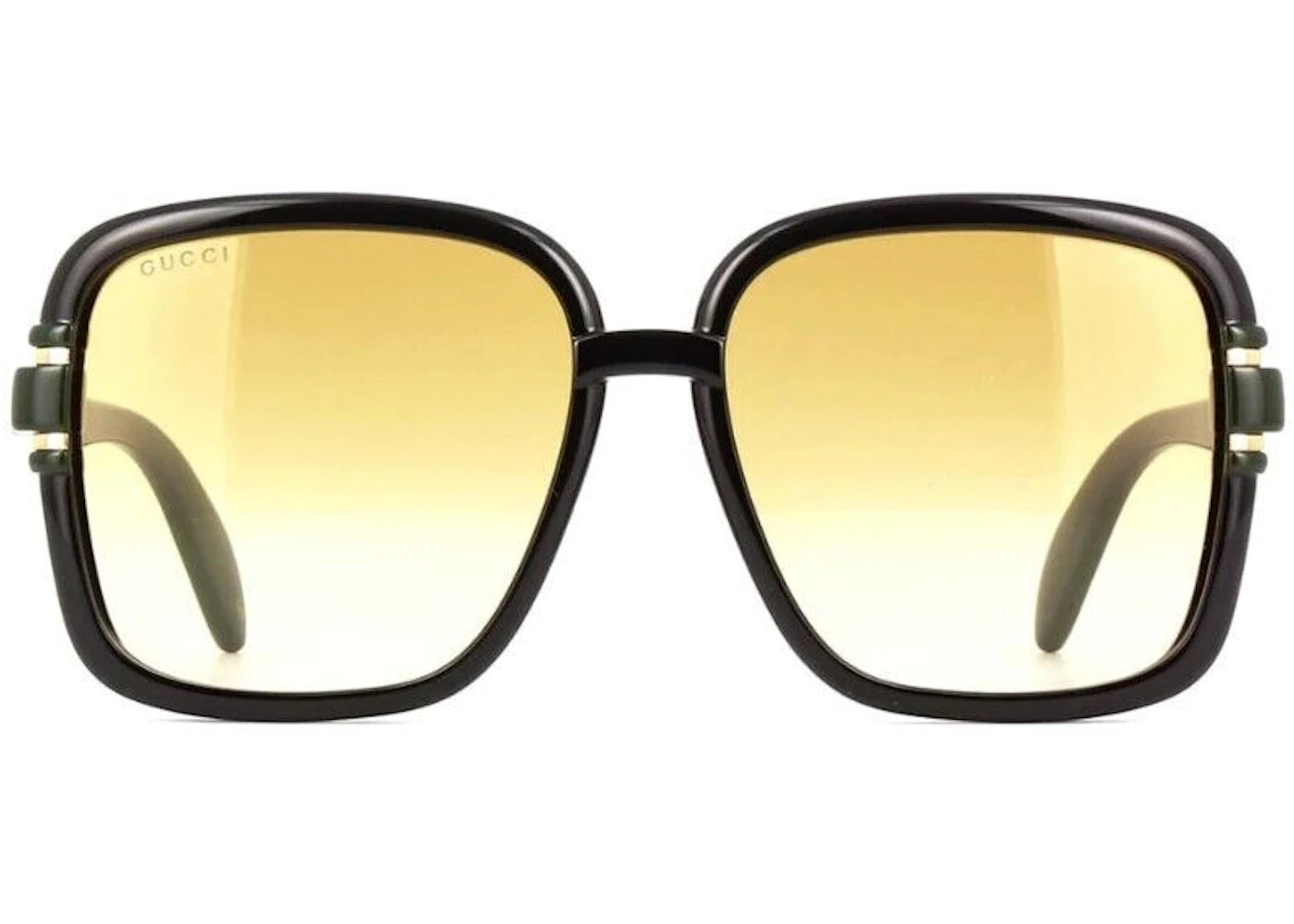 Gucci Square Sunglasses Black/Green Gg1066S-003-Fr