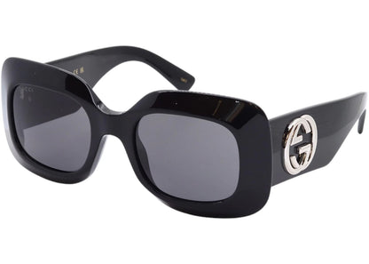 Gucci Square Sunglasses Black Grey (Gg1695S-001-51)