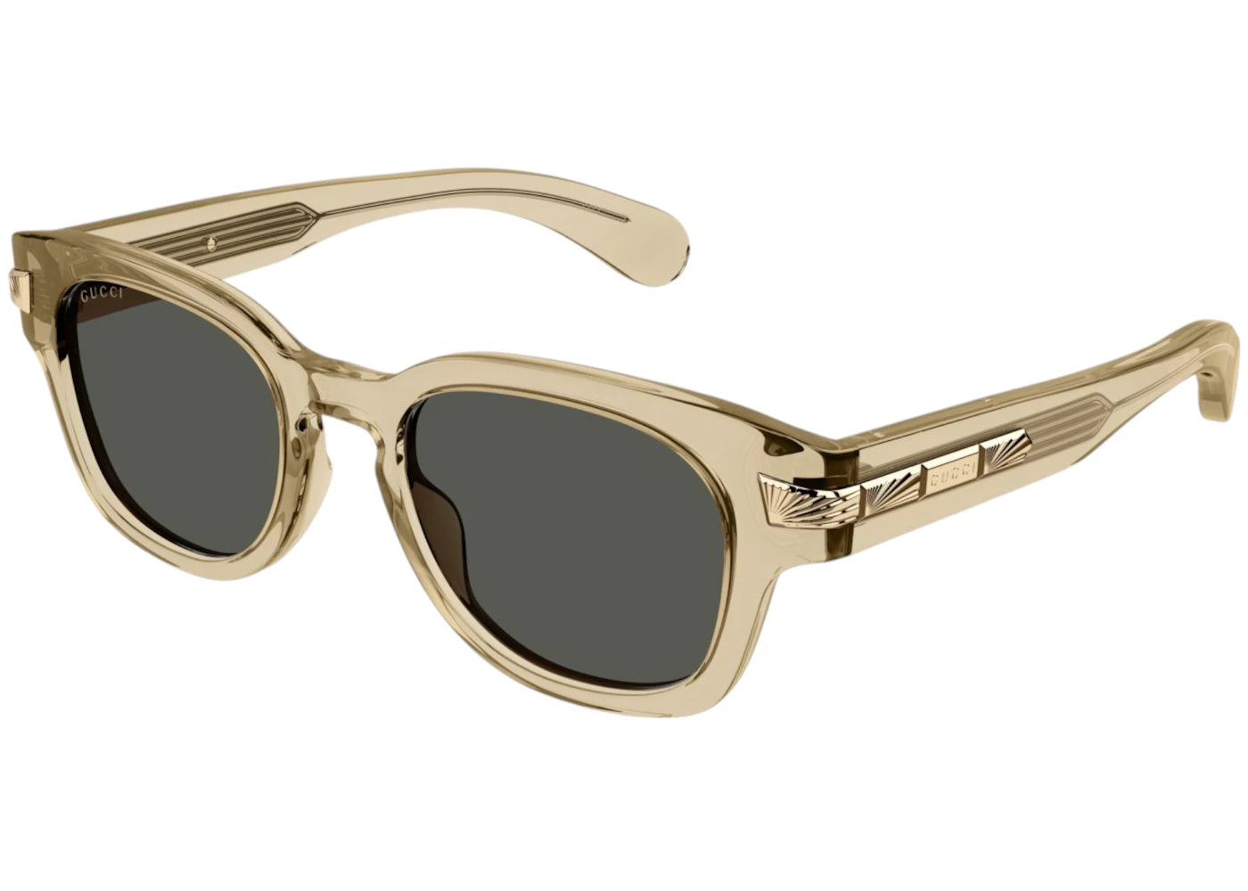 Gucci Square Sunglasses Brown Grey (Gg1518S-004-Fr)