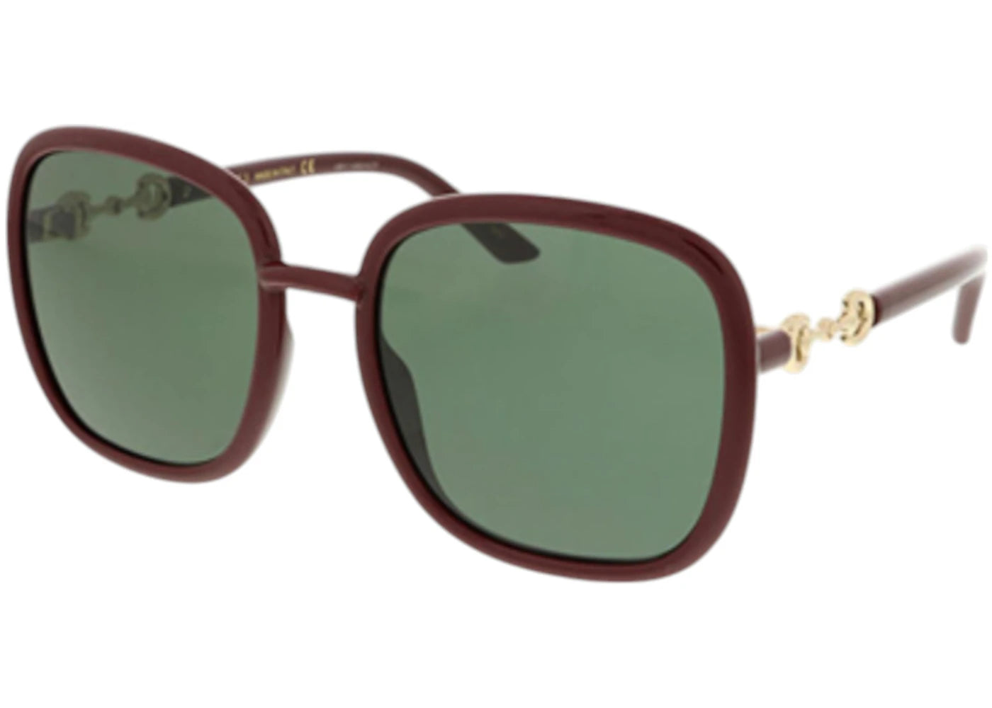 Gucci Square Sunglasses Red Green (Gg0893S-003-57)