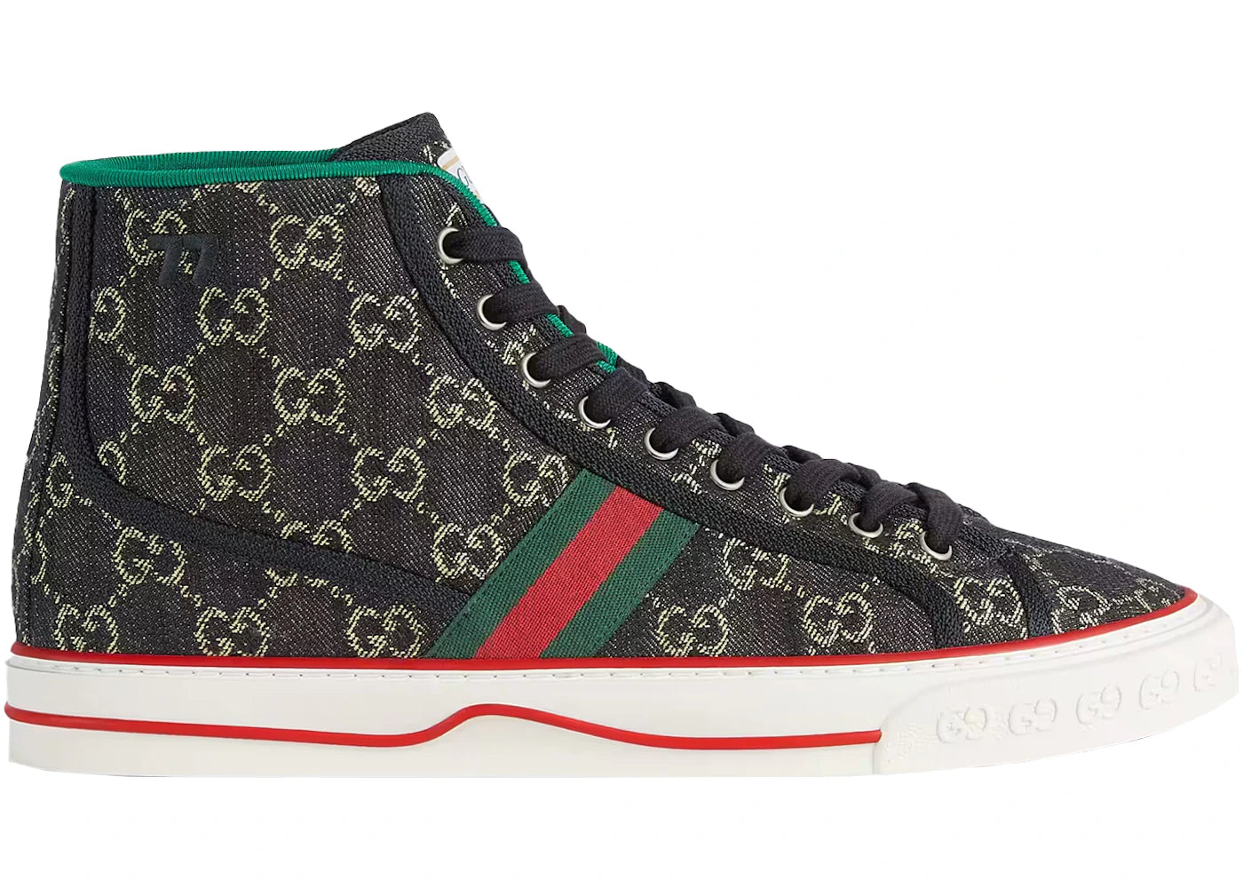Gucci Tennis 1977 High Top Black Mini Gg