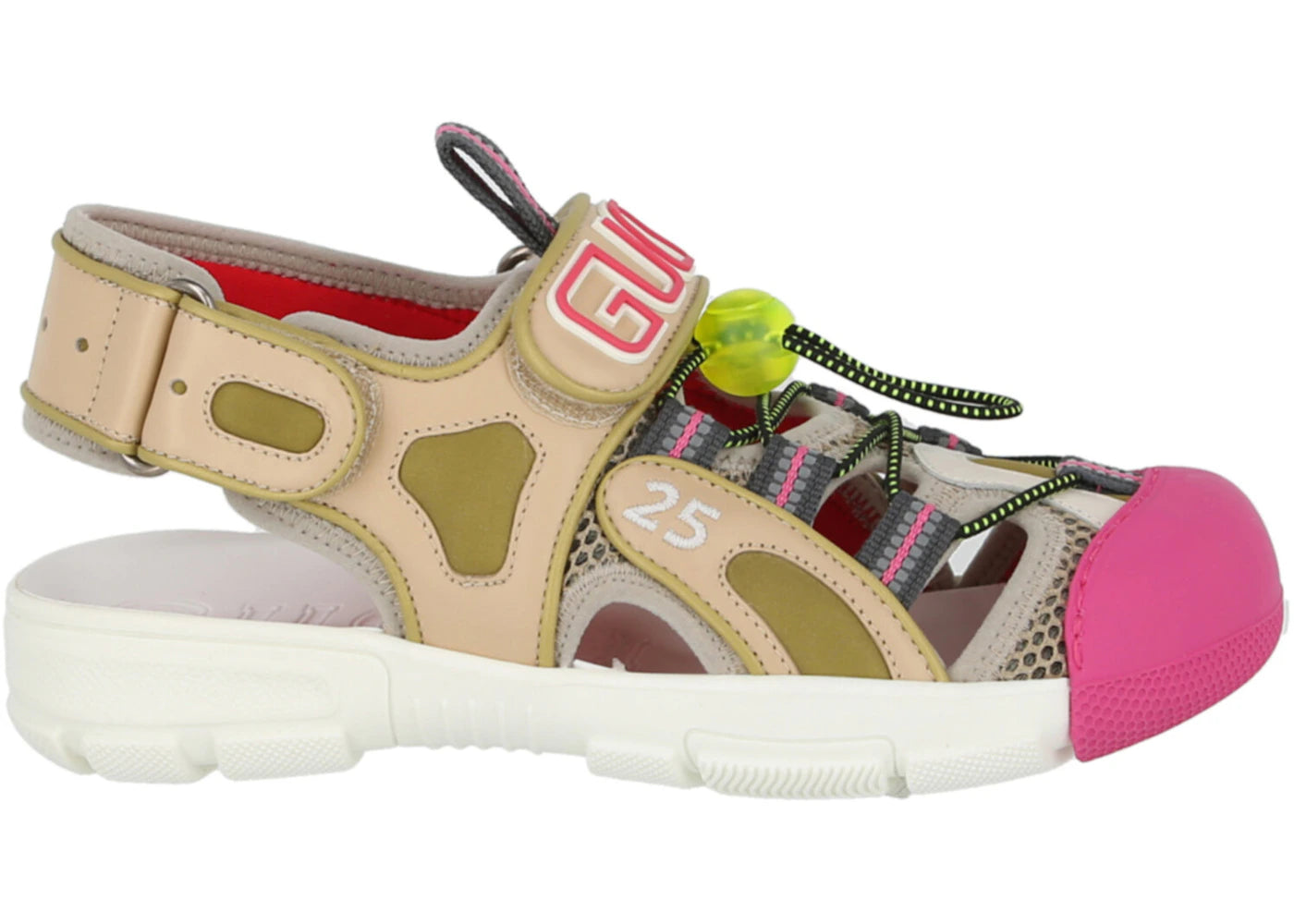 Gucci Tinsel Sport Sandals Crystal Beige (Women'S)