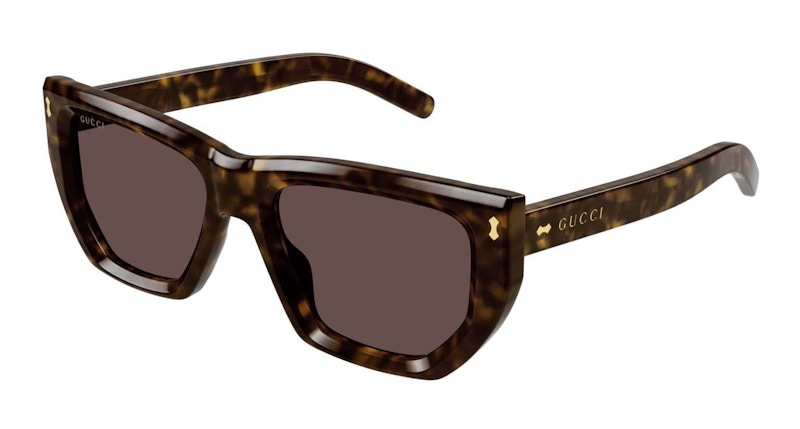 Gucci Tortoise Square Frame Sunglasses Havana/Brown (Gg1520S-002-Fr)