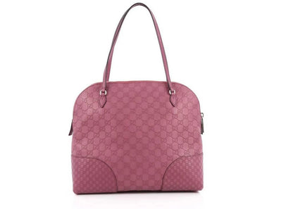 Gucci Dome Bree Shoulder Bag Guccissima Medium Dark Pink