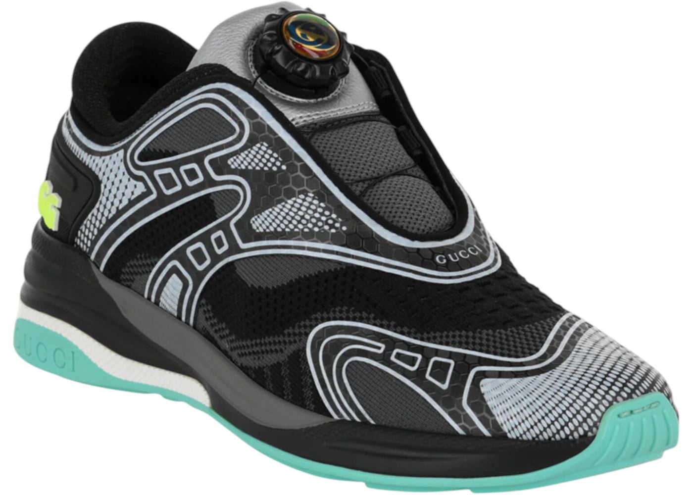 Gucci Ultrapace Low-Top Grey Blue Womens