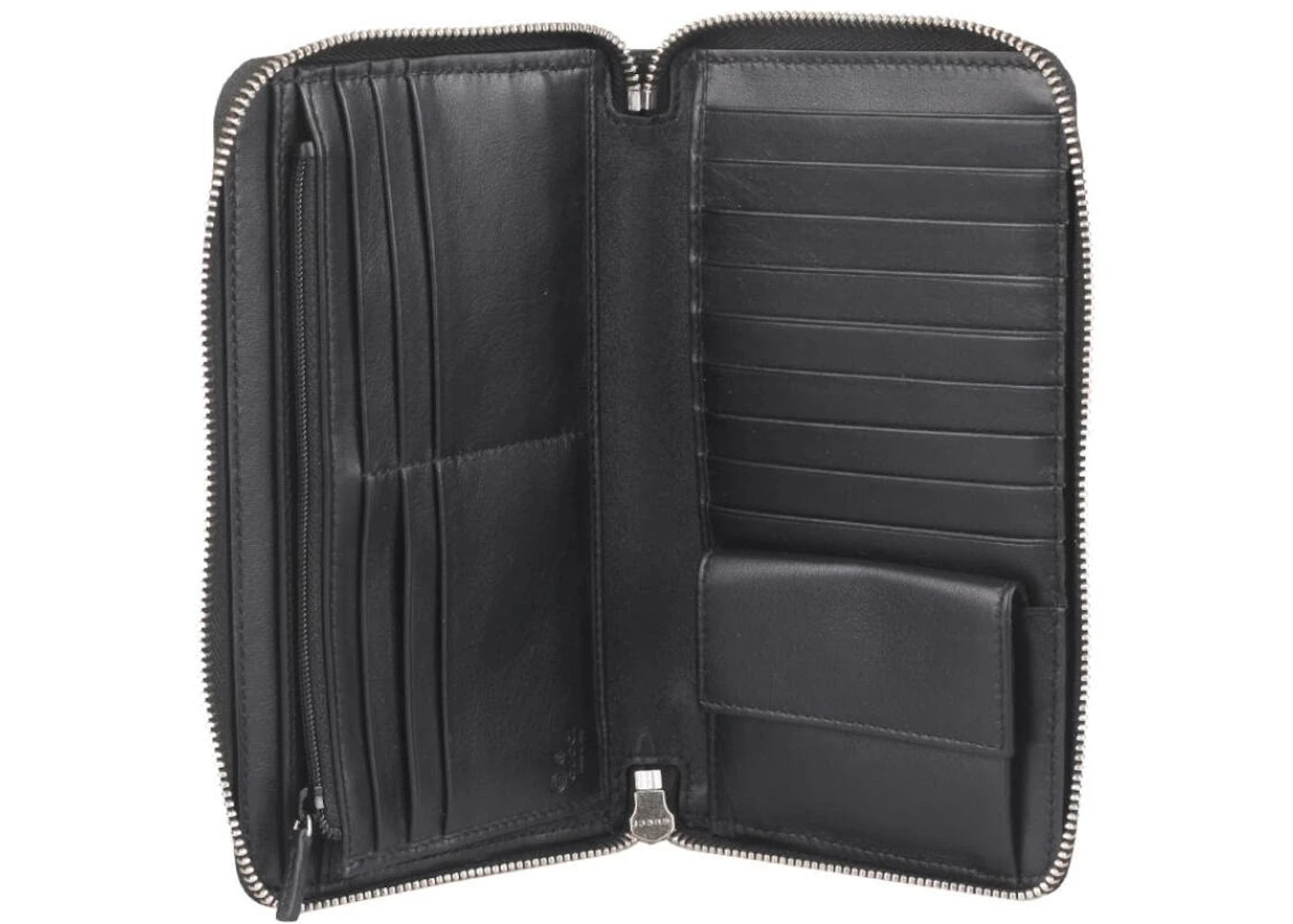 Gucci Zip Around Wallet Microguccissima Black