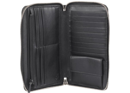 Gucci Zip Around Wallet Microguccissima Black