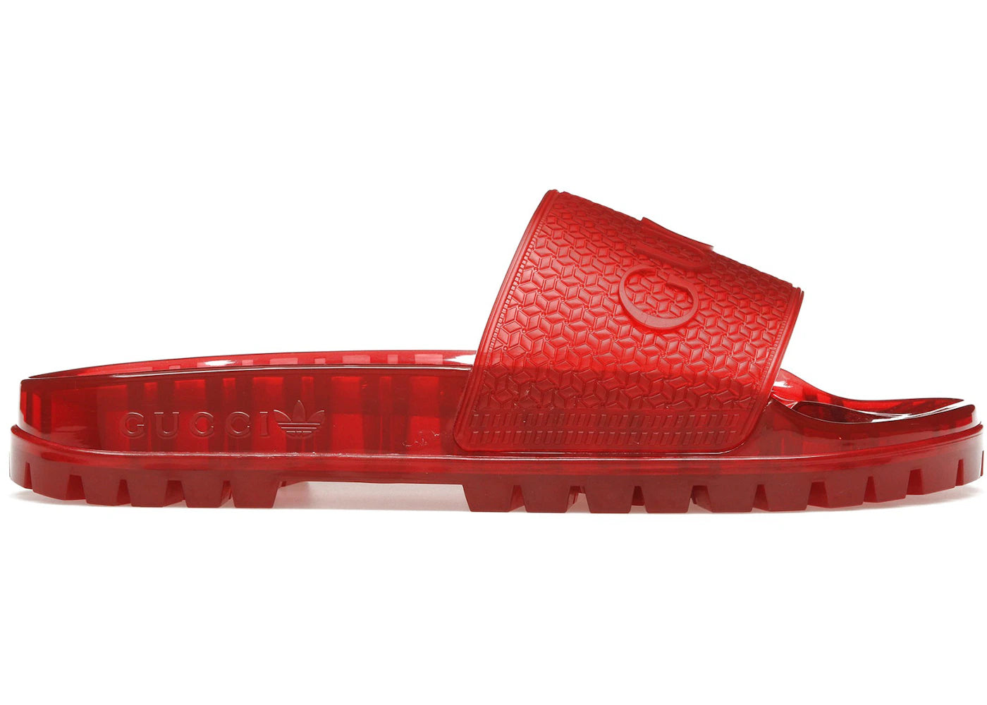 Adidas X Gucci Adilette Slide Red