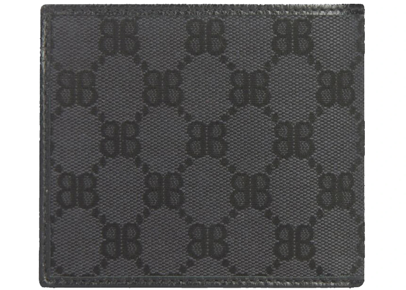 gucci x balenciaga the hacker project bi-fold wallet black 