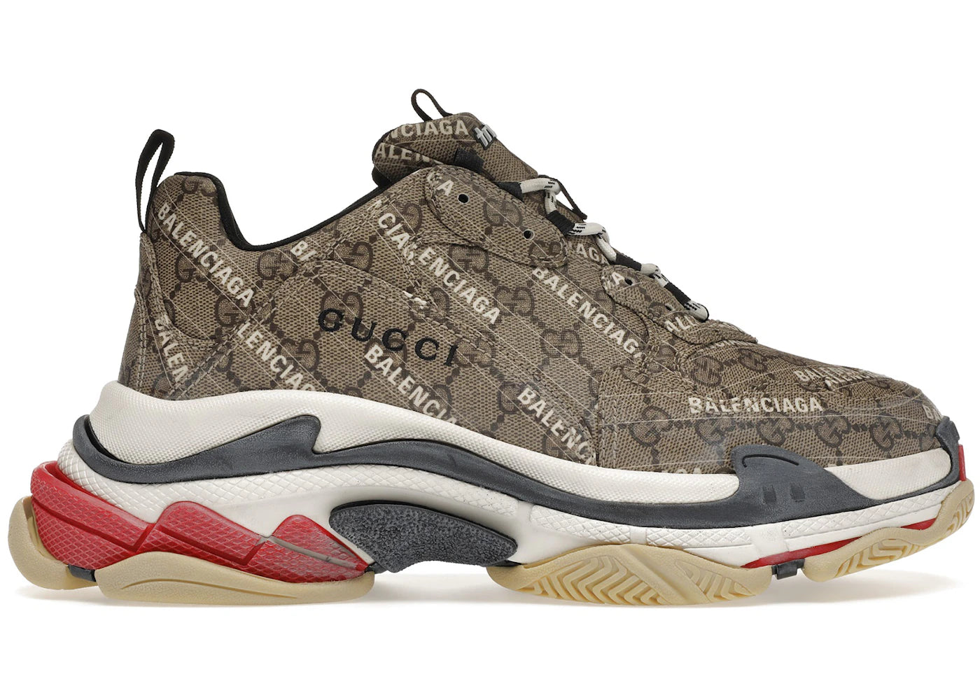 Gucci X Balenciaga The Hacker Project Triple S Beige