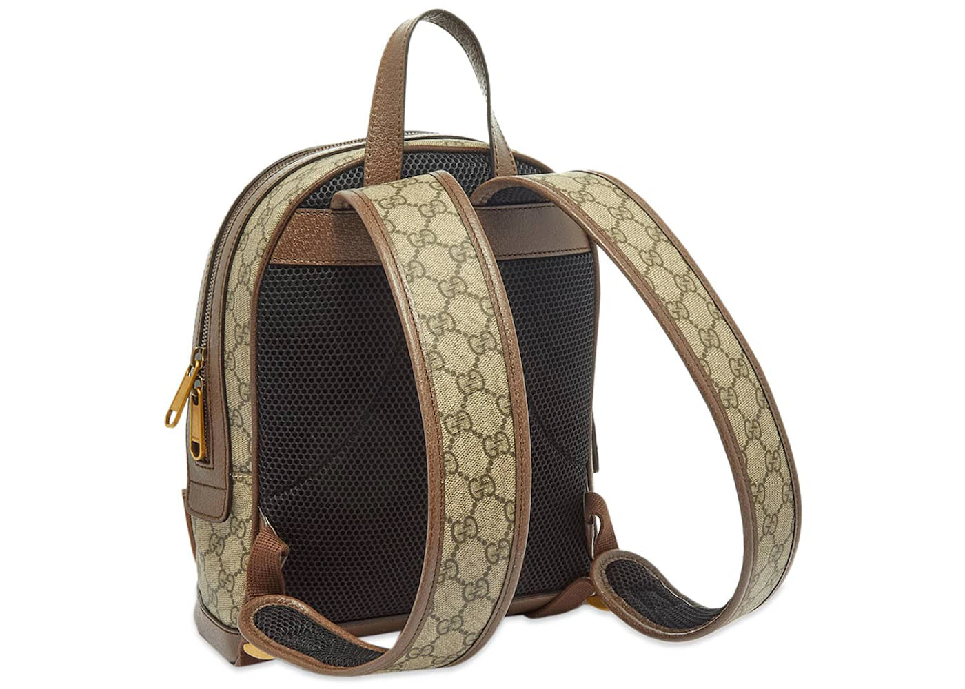 gucci x disney donald duck backpack mini gg supreme beige/ebony/multi 