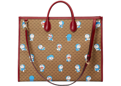 Gucci X Doraemon Tote Bag Large Ebony/Beige