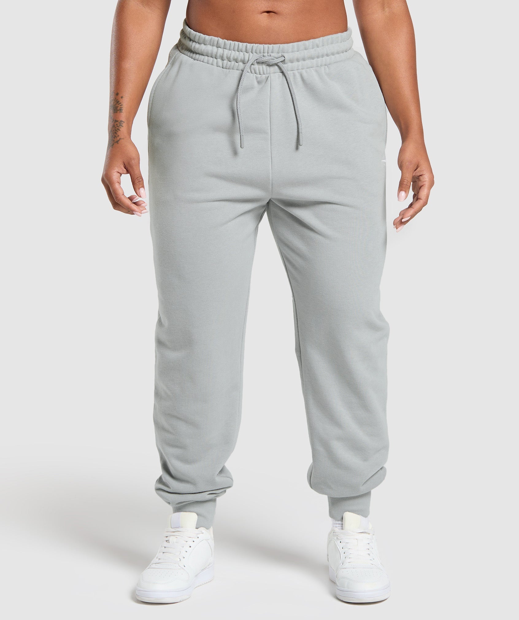 Women's Gymshark Power Joggers Silver Grey